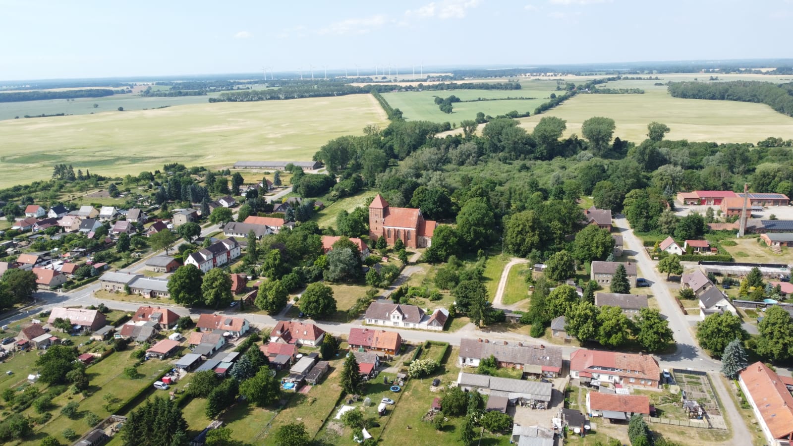 Luftaufnahme Kirche Mestlin